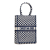 Christian Dior AB Dior Blue Navy Canvas Fabric DiorAmour Dots Vertical Book Tote Italy