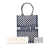 Christian Dior AB Dior Blue Navy Canvas Fabric DiorAmour Dots Vertical Book Tote Italy