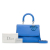 Christian Dior B Dior Blue Calf Leather Medium Be Dior Satchel Italy