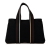 Hermès B Hermès Black Canvas Fabric Sac Troca Horizontal PM France