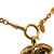 Bvlgari B Bvlgari Gold Gold Plated Metal CC Quilted Pendant Necklace France