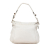 Gucci B Gucci White Calf Leather Horsebit Techno Satchel Italy