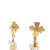 Chanel AB Chanel Gold Gold Plated Metal Cross Pearl Drop Clip On Earrings France