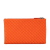 Bottega Veneta AB Bottega Veneta Orange Calf Leather Intrecciato Bi-fold Wallet Italy