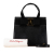 Salvatore Ferragamo B Ferragamo Black Calf Leather Lizard Embossed Vara Bow Satchel Italy