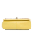 Chanel AB Chanel Yellow Lambskin Leather Leather Small Lambskin Entwined Chain Flap Italy