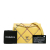 Chanel AB Chanel Yellow Lambskin Leather Leather Small Lambskin Entwined Chain Flap Italy