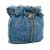 Chanel AB Chanel Blue Denim Fabric Small Mood Bucket with Chain France