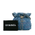 Chanel AB Chanel Blue Denim Fabric Small Mood Bucket with Chain France