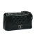 Chanel AB Chanel Black Lambskin Leather Leather Small Lambskin Mademoiselle Vintage Double Flap Italy