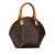 Louis Vuitton B Louis Vuitton Brown Monogram Canvas Canvas Monogram Ellipse PM France