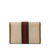 Gucci B Gucci Brown Beige Canvas Fabric Mini Rajah Web Chain Crossbody Bag Italy