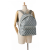 Christian Dior AB Dior Gray Coated Canvas Fabric CD Diamond Rider Zipped Backpack Italy