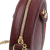 Gucci AB Gucci Red Bordeaux Calf Leather Mini Round Ophidia Crossbody Bag Italy