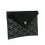 Versace AB Versace Black Calf Leather La Greca Envelope Clutch Italy