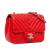 Chanel AB Chanel Red Caviar Leather Leather Mini Square Classic Chevron Caviar Single Flap Italy