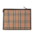 Burberry B Burberry Brown Beige Canvas Fabric Haymarket Check Clutch United Kingdom