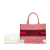 Christian Dior AB Dior Red Canvas Fabric Medium Dioramour Book Tote Italy