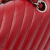 Chanel B Chanel Red Caviar Leather Leather Medium Classic Chevron Caviar Double Flap France