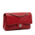 Chanel B Chanel Red Caviar Leather Leather Medium Classic Chevron Caviar Double Flap France