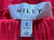 Milly NY Romantisches rotes schulterfreies Oberteil