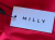 Milly NY Romantisches rotes schulterfreies Oberteil