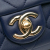 Chanel AB Chanel Blue Dark Blue Lambskin Leather Leather Small Lambskin Elegant Chain Single Flap Italy