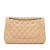 Chanel B Chanel Brown Light Beige Lambskin Leather Leather Jumbo Classic Lambskin Double Flap Italy