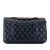 Chanel B Chanel Blue Dark Blue Caviar Leather Leather Medium Classic Caviar Double Flap France