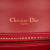 Christian Dior AB Dior Red Calf Leather Medium Studded Diorama Flap Italy