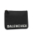 Balenciaga AB Balenciaga Black Calf Leather Ville Logo Pouch Italy