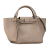 Celine B Celine Brown Beige Calf Leather Small Big Satchel Italy