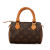 Louis Vuitton B Louis Vuitton Brown Monogram Canvas Canvas Monogram Mini HL Speedy France