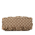 Gucci B Gucci Brown Beige Canvas Fabric GG Abbey D-Ring Shoulder Bag Italy