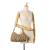 Gucci B Gucci Brown Beige Canvas Fabric GG Abbey D-Ring Shoulder Bag Italy