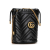 Gucci B Gucci Black Calf Leather Mini GG Marmont Matelasse Bucket Bag Italy