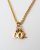 Christian Dior Logo Swing Charm Necklace