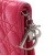 Christian Dior B Dior Pink Lambskin Leather Leather Lambskin Cannage Lady Dior Wallet On Chain Italy