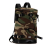 Saint Laurent B Saint Laurent Brown Khaki Canvas Fabric Camouflage Race Rivington Backpack Italy