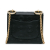 Chanel AB Chanel Black Calf Leather Mini Square Coco Embossed skin Flap Italy