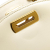 Salvatore Ferragamo B Ferragamo White Ivory Calf Leather Mini Gancini Chain Crossbody Italy