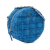 Chanel AB Chanel Blue Tweed Fabric Quilted Round Clutch With Chain Italy