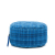 Chanel AB Chanel Blue Tweed Fabric Quilted Round Clutch With Chain Italy