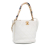 Chanel AB Chanel White Caviar Leather Leather CC Quilted Caviar Chain Scarf Handle Bucket Bag Italy