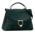 Salvatore Ferragamo B Ferragamo Green Dark Green Nubuck Leather Leather Medium Nubuck Margot Satchel Italy