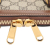 Gucci AB Gucci Brown Beige Coated Canvas Fabric Mini GG Supreme Horsebit 1955 Top Handle Bag Italy