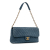 Chanel B Chanel Blue Lambskin Leather Leather Jumbo Chevron Iridescent Surpique Flap Italy