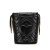 Gucci B Gucci Black Calf Leather Mini GG Marmont Matelasse Bucket Bag Italy