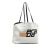 Prada AB Prada White Canvas Fabric Canapa Racing Logo Shopping Tote Italy