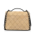 Chanel B Chanel Brown Beige with Black Calf Leather Business Affinity Suede Flap Italy